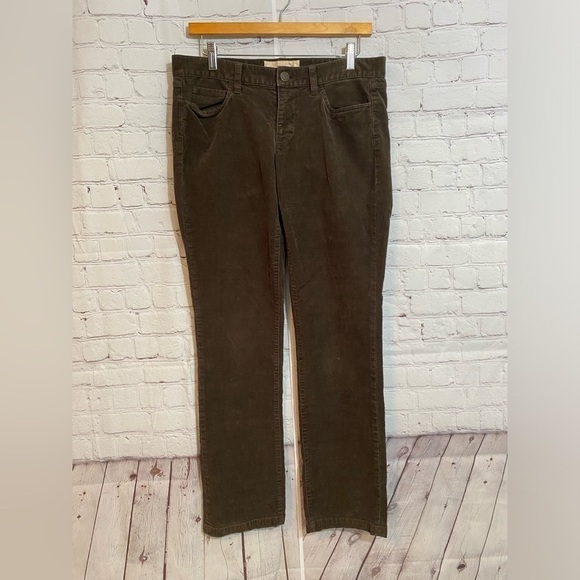 J. Crew Matchstick Brown Corduroy Straight Leg Pants Womens Size 29S - Picture 1 of 5